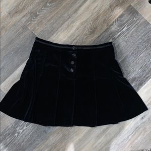 Velvet black skirt